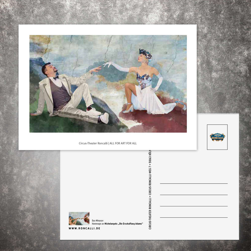 Kunstpostkarte 10/10 "All for Art for All"