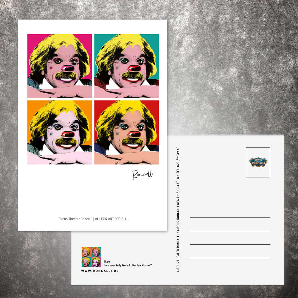 Kunstpostkarte 4/10 "All for Art for All"