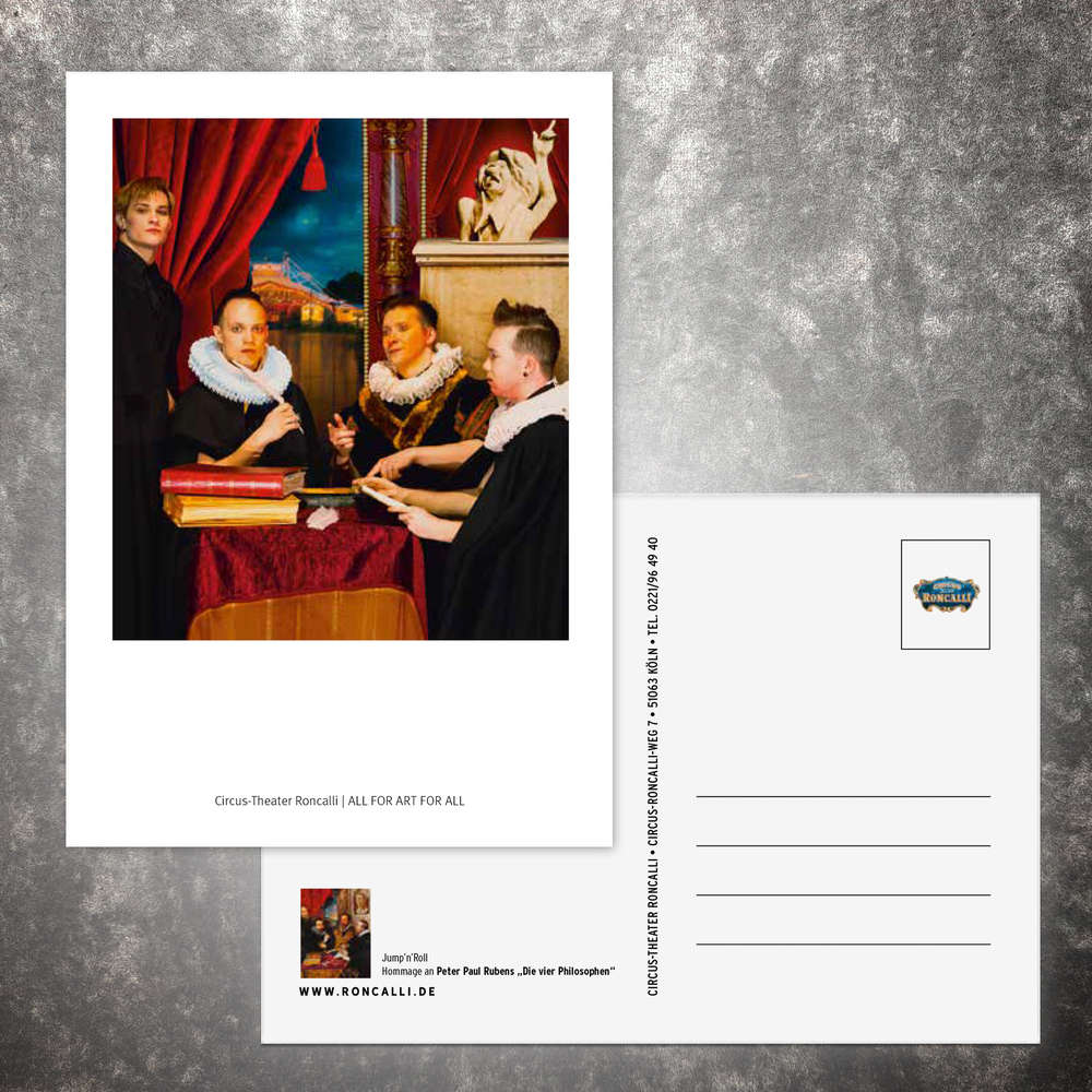 Kunstpostkarte 5/10 "All for Art for All"