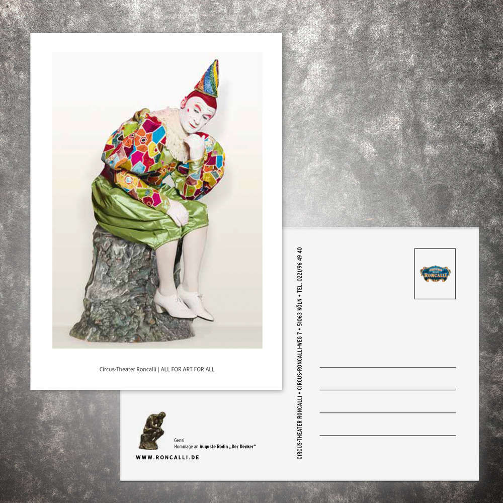 Kunstpostkarte 7/10 "All for Art for All"