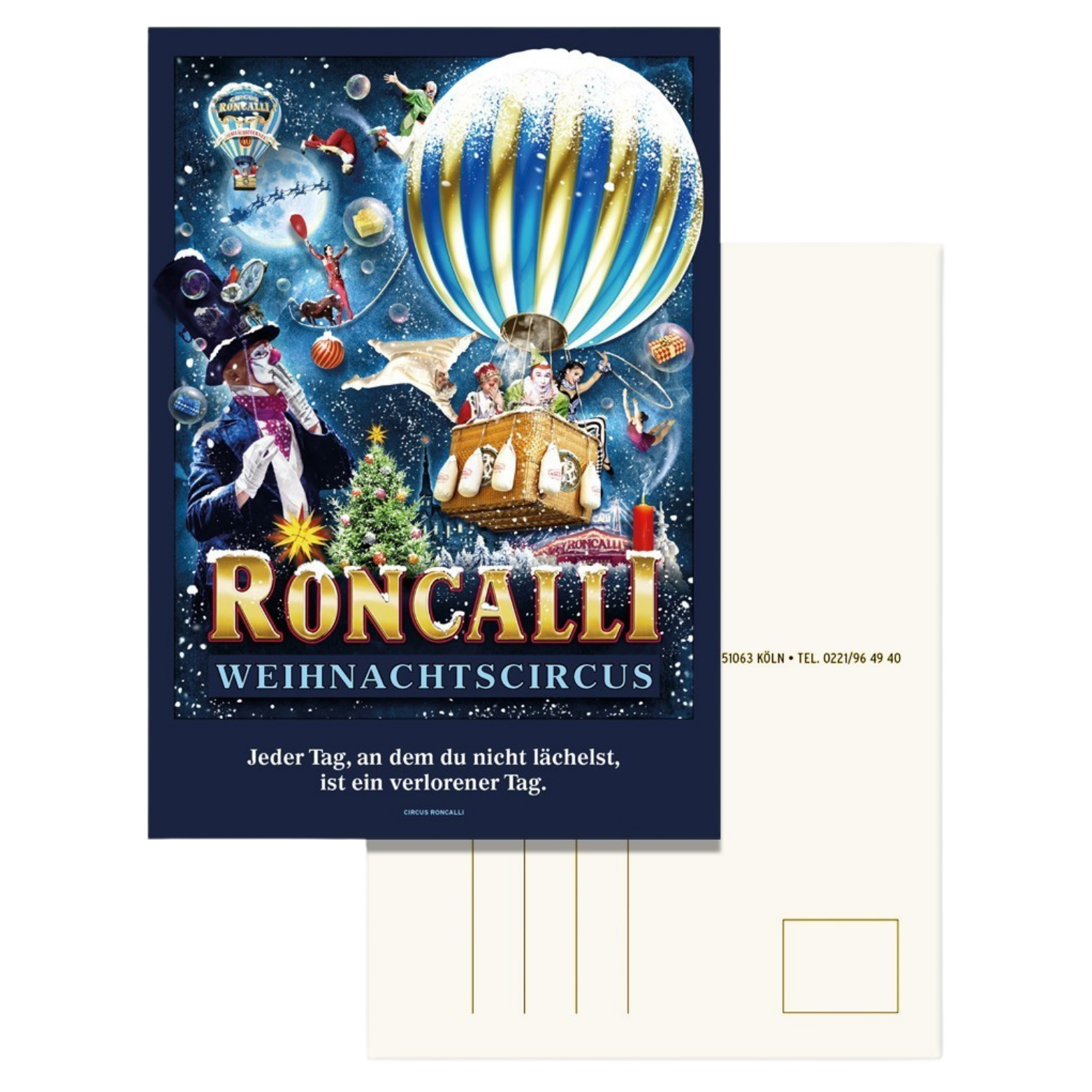 Postkarte: Weihnachtscircus